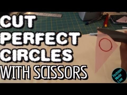 How to Cut Perfect Circles With Scissors | StreamingFashion