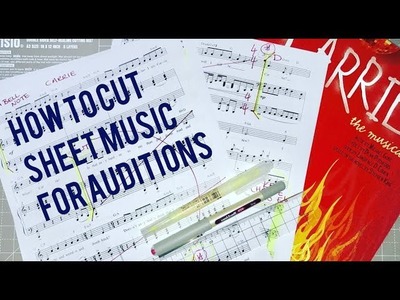 How To Cut Sheet Music For Auditions