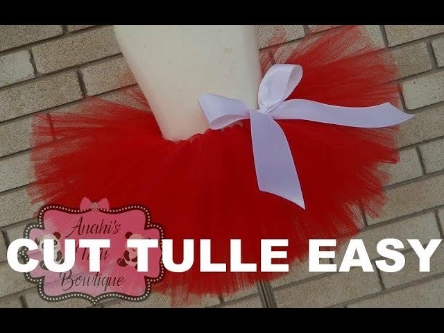 HOW TO: Cut Tulle Strips from a Bolt of Tulle