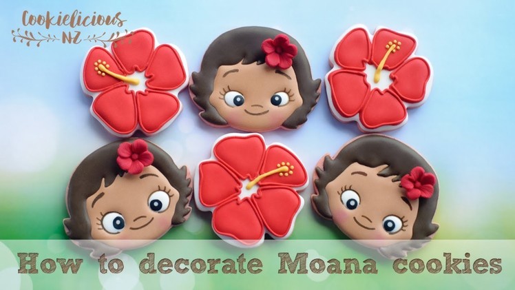 How to decorate Moana cookies
