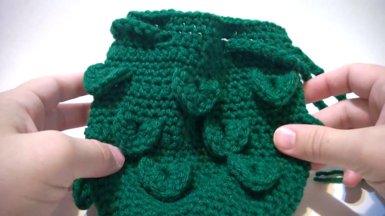 How To: Dragon Scale Drawstring Pouch Crochet A-Long (CAL)