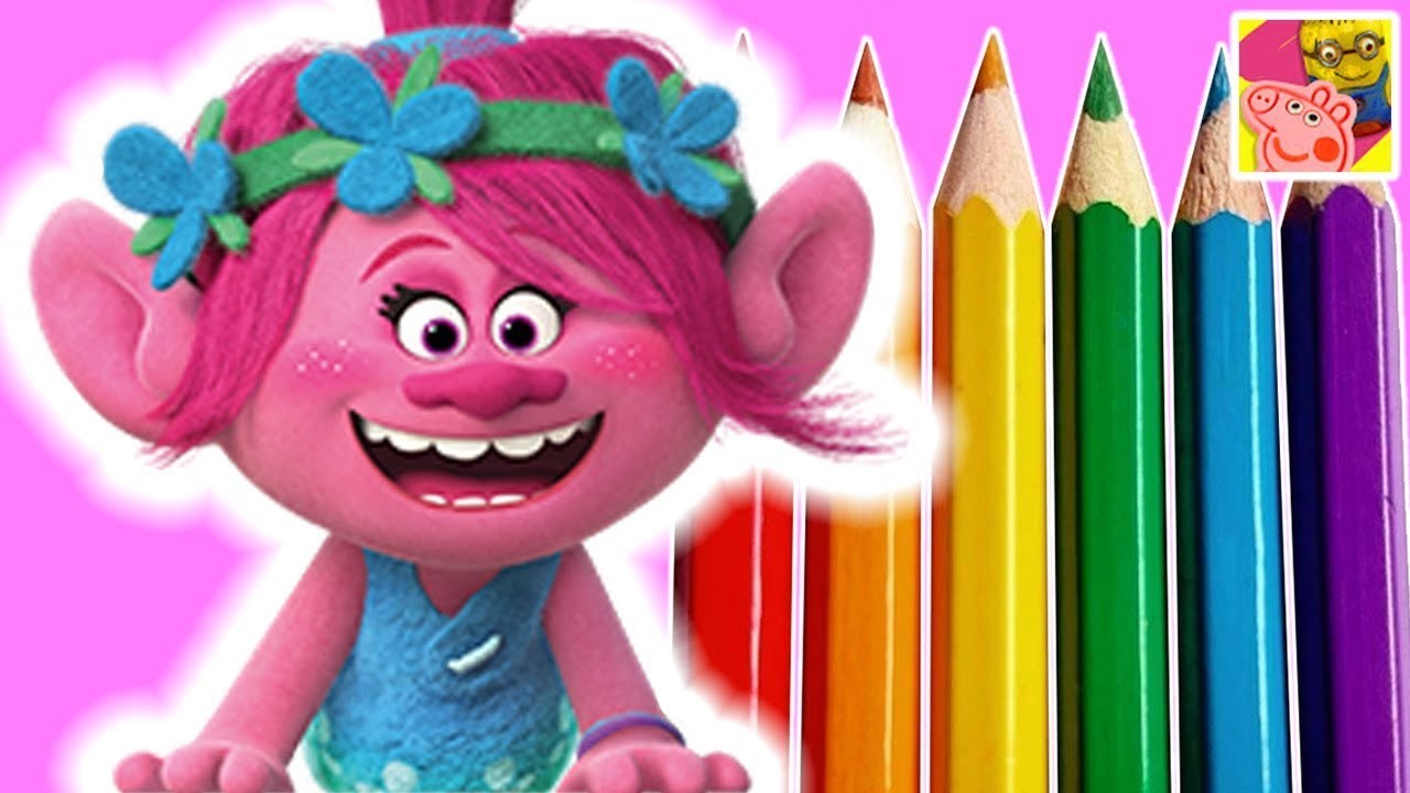 How To Draw Princess Poppy From Trolls Full Movie 2016, DIY Drawing