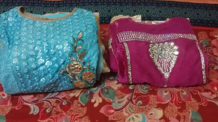 How to Fold Anarkali Suit. Konmarie Method of Organizing Anarkali Suit.How to Fold Clothes in HIndi