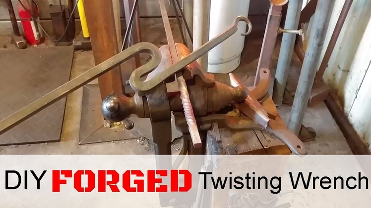 How to Forge a Blacksmith Twisting Wrench. No welds required!