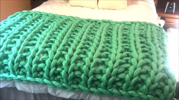 How to Hand Knit a Giant Merino Blanket, Ribbing pattern