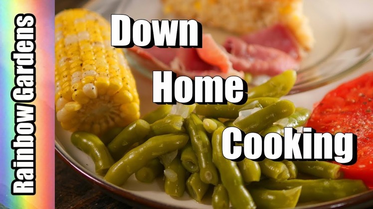 How to Harvest, Trim, and Cook Greasy Beans - A Down Home Southern Style Meal
