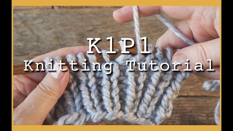 How to Knit K1P1 Rib Stitch for Beginners | Flat Knitting K1 P1 | Rib Stitch for Hats and Scarves