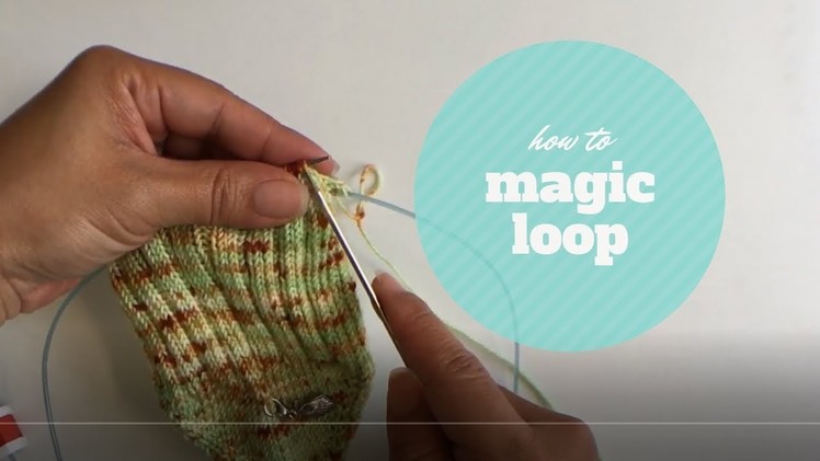 How to knit socks using magic loop