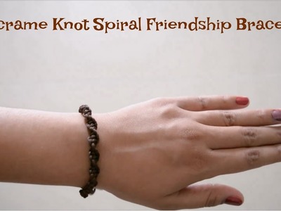 How To: Macrame Braid Spiral Friendship Bracelet