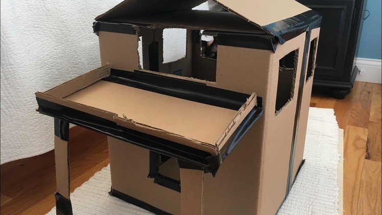 How to Make a Cardboard Cat House