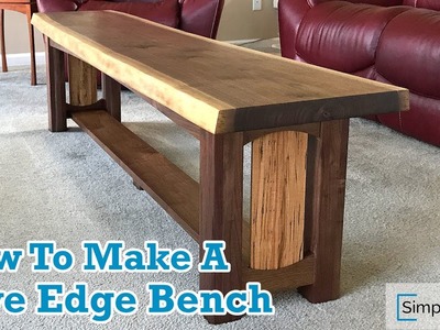 How To Make A Live Edge Bench