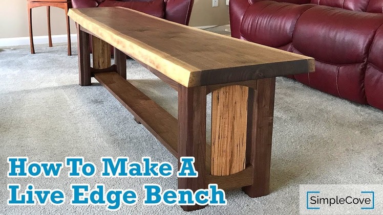 How To Make A Live Edge Bench