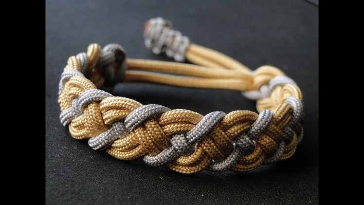 How to Make a Paracord Celtic Bar Bracelet- Mad Max Style Closure- Vikings Style Bracelet