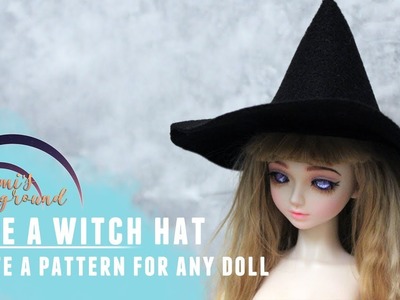 How to make a witch hat for any size doll
