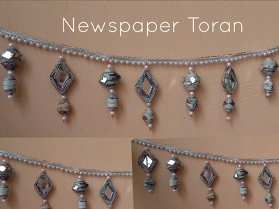 How to make an Amazing Newspaper Toran ll Wall hanging decor