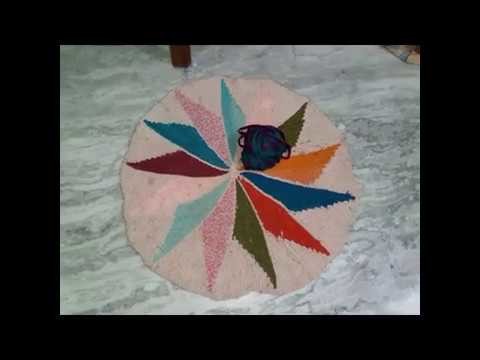 How to Make beautiful doormat from using old Saree and scarf. Diy doormat design projects.