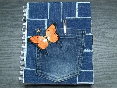 How to Make Cover for Notebook on Jean Pieces- HogarTv By Juan Gonzalo Angel