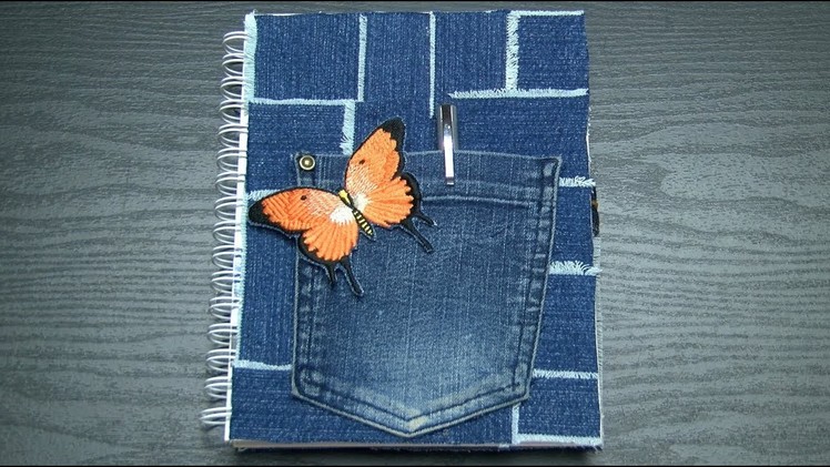 How to Make Cover for Notebook on Jean Pieces- HogarTv By Juan Gonzalo Angel
