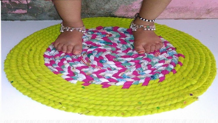 How to make doormat with old clothes | How to make doormats at home | Doormat with old clothes