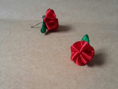 How to make flower earrings ; easy and beautiful