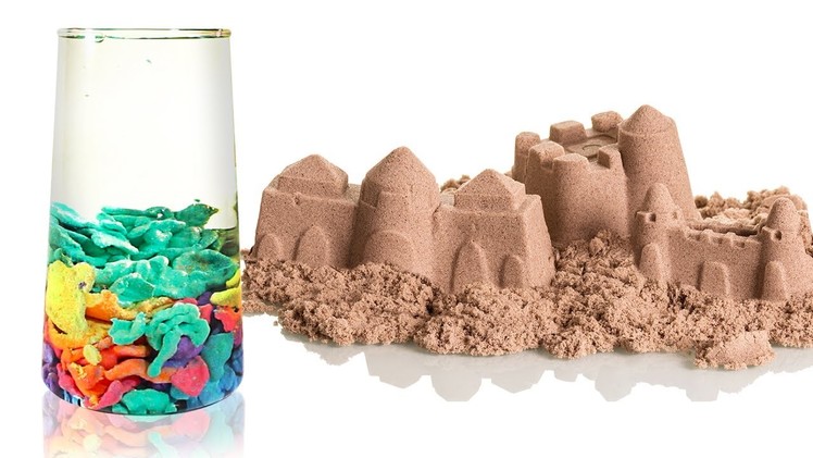 How To Make Kinetic Sand Slime Island and Aqua Magic Sand | DIY Amazing Sand & Slime Videos