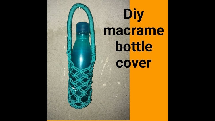 How to make macrame bottle cover full tutorial