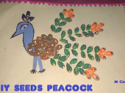 How to make pumkin seeds peacock