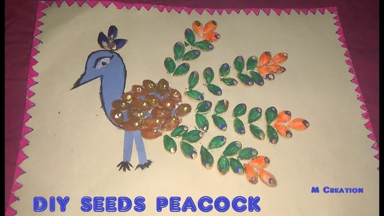 How to make pumkin seeds peacock