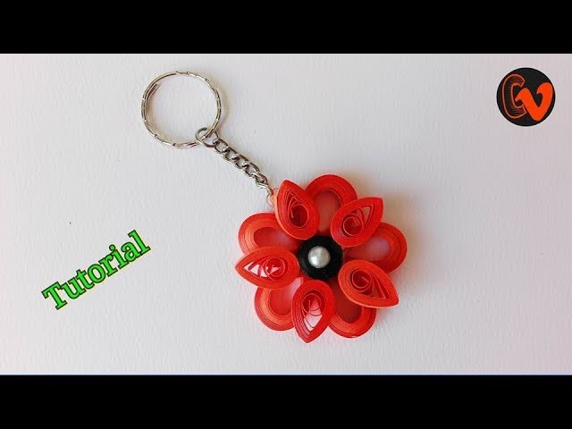 How to Make Quilling KeyChain. Tutorial. Design 8