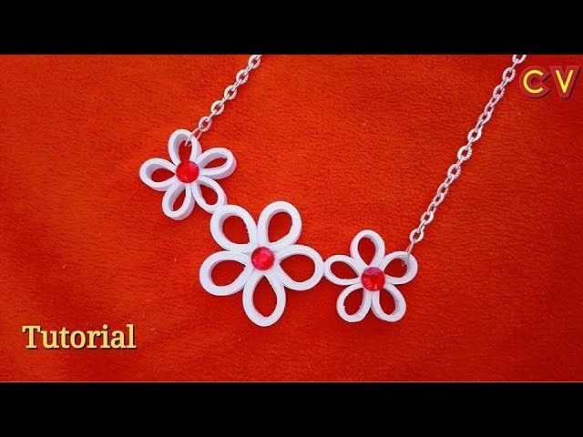 How to Make Quilling Paper Pendant. Paper Jewellery Making. Quilling Pendant. DIY 6