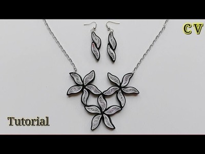 How to Make Quilling Paper Pendant. Paper Jewellery Making. Quilling Pendant. DIY 7