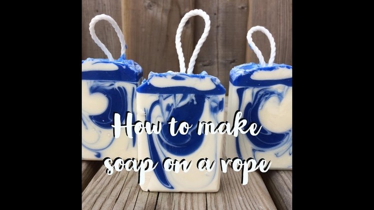 How to make soap on a rope in a loaf mold