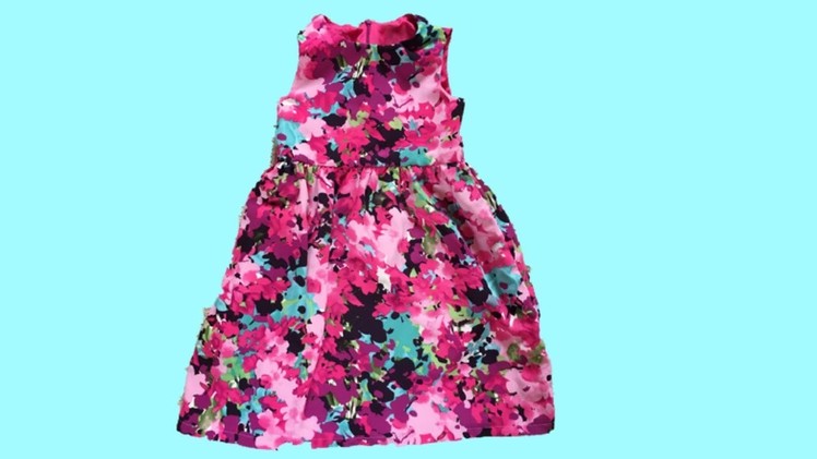 HOW TO SEW A DRESS FOR KIDS  WITH A LINING