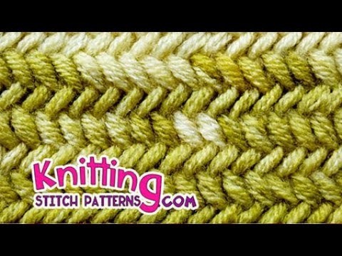 Knit Herringbone stitch & How to Bind off