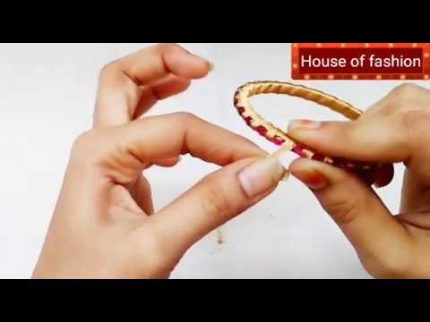 Kundan Bangles|How To Make Silk thread Bangles|Simple&Beautiful. !