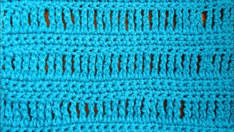 Lacy Crochet Stitch 4 - Right Handed Crochet Tutorial