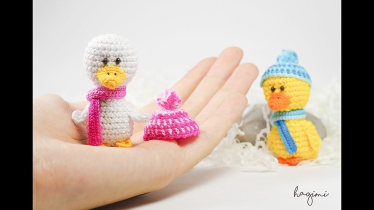 Lovely Duck Family - Crochet Duck - Micro Amigurumi Crochet