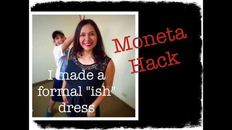 Moneta Bodice Hack + Margarita Skirt = Formal "ish" Little Black Dress.  The "How to".