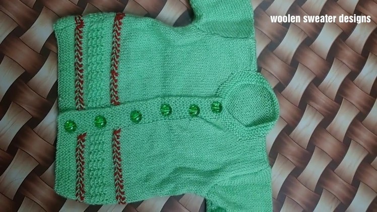 New sweater design for kids or baby in hindi | knitting pattern design - woolen sweater making