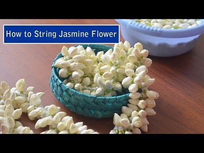 Poo Kattuthal | Poo Kattuvathu Eppadi | How to String Jasmine Flower | How to String Flower Garland