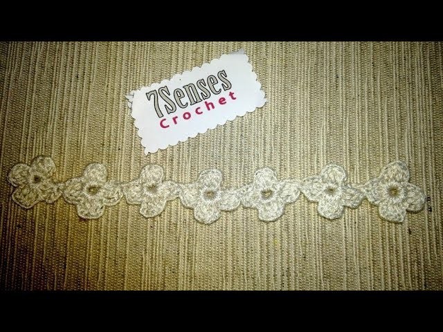 Portuguese Crochet Flower "Miosotis" -  Flor Portuguesa en Crochet