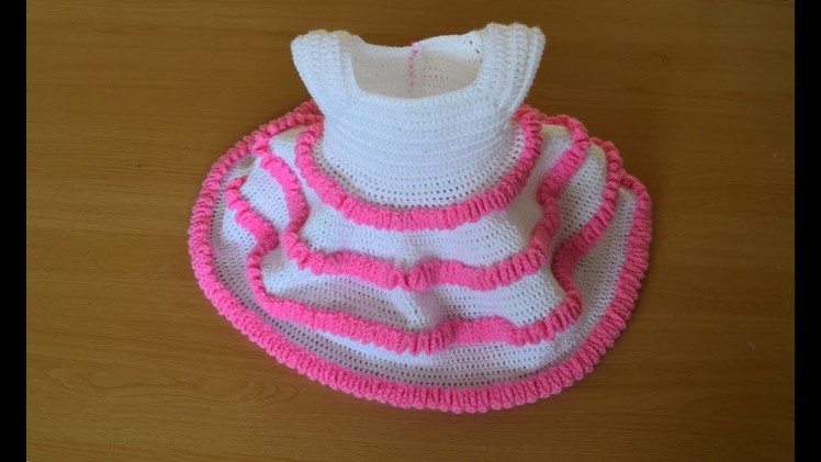 Princess  crochet baby dress part 1
