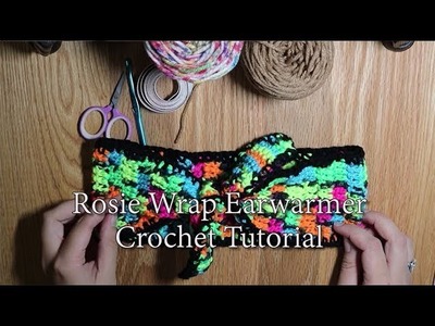 Rosie Wrap Earwarmer |Quick Crochet Headband Tutorial |Beginner Friendly! |Retro Pinup Vintage Style