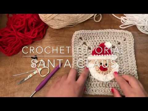 Santa Applique Crochet Tutorial - XMAS CAL