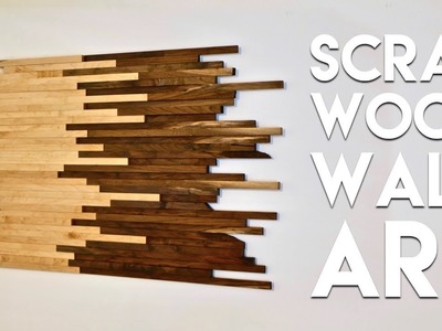 Scrap Wood Wall Art Made From Walnut & Maple | How To Build - Woodworking
