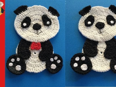 Sitting Panda Crochet Pattern Tutorial