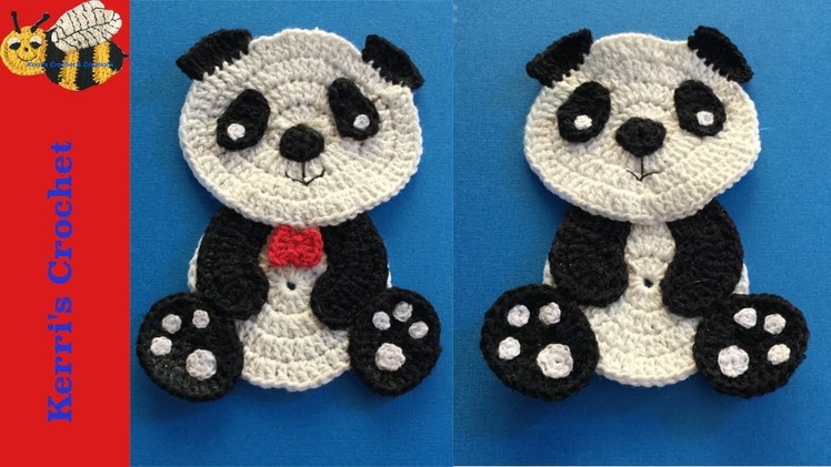 Sitting Panda Crochet Pattern Tutorial
