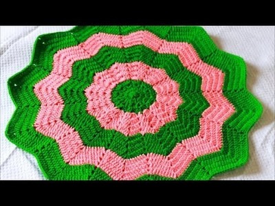 Star Blanket Part 1 of 2 -Baby Blanket-Classic Round Ripple Crochet Baby Blanket