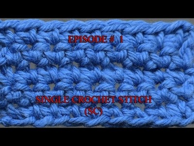 Stitch Gallery & Glossary Episode #1: Single Crochet