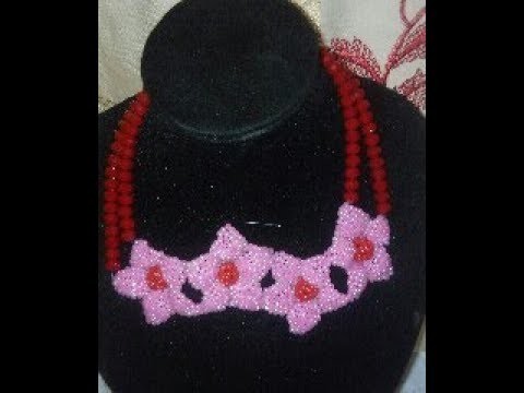 The tutorial on how to make this beautiful pink and red flower bead